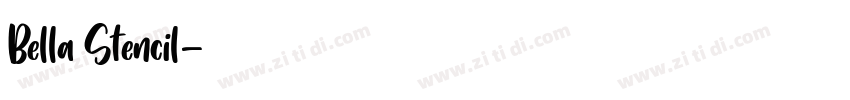 Bella Stencil字体转换
